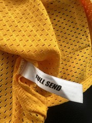 NWT Full Send All Star Basketball Yellow Lakers Style Jersey Nelk Boys Size XL