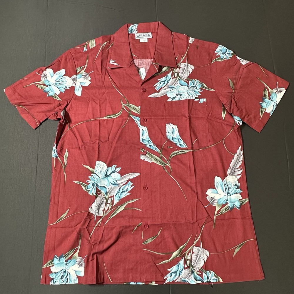 Vintage RARE! 1995 Matco Tools Hawaiian Staff Shirt Made In USA Button Up