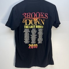 Brooks And Dunn The Last Rodeo Tour 2010 Tour Black T Shirt Size Small Country