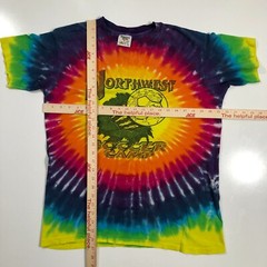 Diadora Northwest Soccer Camp Vintage Single Stitch Tie Dye Shirt Mens Medium