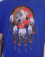 vintage 80s 90s single stitch Indian Dream Catcher T-Shirt Buffalo Nature XL