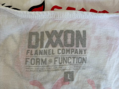 Dixxon Company Tank Top Mens Large White Graphic Tee Wolves Gorp Core Hiking