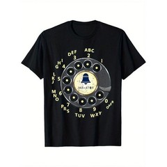 Vintage Dial Phone Printed T-Shirt
