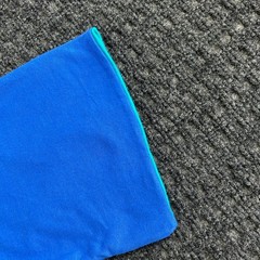 Vintage Fruit of the Loom Double Collar Sleeve T Shirt Blue M NEW Made in USA