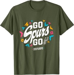 Go Spurs Go Basketball Season Game Day Basketball Fan T-Shirt