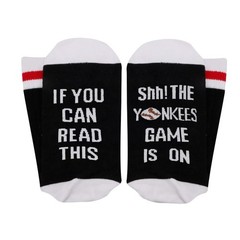 2Pairs Baseball Socks Birthday Game Day Gift IF You Can Read This Shh The Gam…