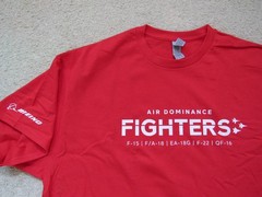 Boeing F-15 Eagle F-18 Hornet F-22 Raptor T-Shirt XL Tactical Fighter Red NEW