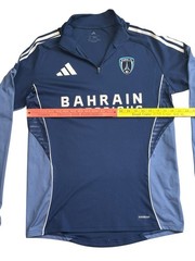 Bahrain Victorious Paris FC Adidas Pullover 1/4 Zip Long Sleeve Shirt LARGE