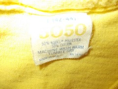 VTG 1981 Zappa “You Are What You Is” NA TOUR Shirt Yellow Made in USA 50/50 LRG
