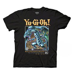 Yu-Gi-Oh! Duel Blue-Eyes White Dragon 25th Anniversary Adult T-Shirt Licensed