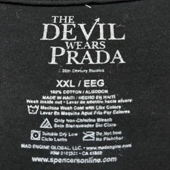 The Devil Wears Prada Theatre Poster Red Foil T-Shirt XXL