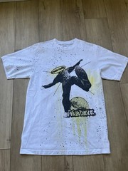 Shaka Wear Streetwear Essentials Graphic Tee L White Splatter Create Reality