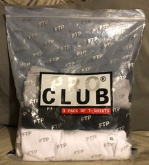 FTP x Pro Club T-Shirts XL Pack of 3 Black, White, Heather Gray