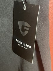 Fried Denim Black T-Shirt Short Sleeve Mens Size M, For Men Height 5.3-5.7 Feet