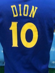 Golden State Warriors Jersey Large 10 Dion Adidas Blue NBA see description C3