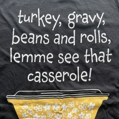 Thanksgiving Women’s Turkey Shirt – Casserole and Autumn Tees, Small
