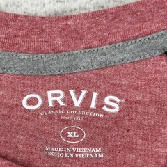 Orvis men’s shirt sz XL classic collection crew neck classic American flag logo