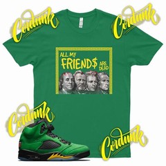 Green DEAD FRIENDS T Shirt for J1 5 Oregon Ducks Apple Green Elevate Yellow