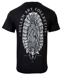 Sullen Men’s T-shirt HR SPANKS NIGHTMARE Jet Black Tattoo Skull Premium Quality