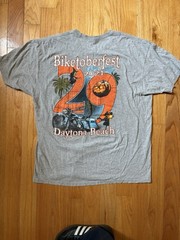 SUNA Biketoberfest 2021 Daytona Beach Men’s Gray Heavyweight 2XL Graphic Tee