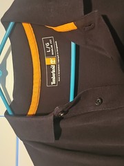 NWOT TIMBERLAND – Men’s BLACK Regular Fit Large Logo Polo Shirt