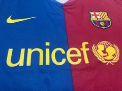 Nike FC Barcelona Home Shirt 2008 2009 UNICEF Jersey XL Messi Era Soccer Footbal