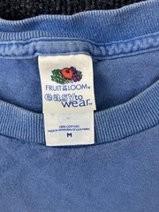 Fruit of the Loom Shirt Mens Medium Blue Easy to Wear 100% Cotton Crewneck