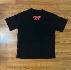 Gallery Dept. Men’s Black/Red Graphic Print T-Shirt L Cotton Jersey Crew Neck