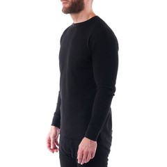 Alpine Swiss Mens Thermal Long Sleeve Top Waffle Knit Shirt Base Layer Underwear