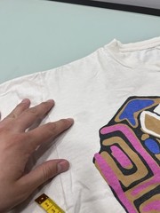 Vtg 90s Thrashed Faded Abstract Art Shirt XL Surf Skate Grunge Vaporwave OP