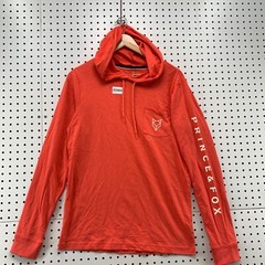 NEW Prince & Fox Long Sleeve Shirt Men Small Orange Hooded NWT $39