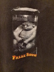VTG 90s Fashion Victim Freak Show Sleeveless XL Tee Shirt Punk Vintage 1998 RARE