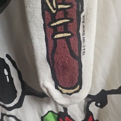 Flirts Peanuts Snoopy Woodstock Graphic Tee One Size White with included socks