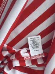 NWOT Murano Liquid Luxury Men’s Size L Red/White Stripe Shirt With Pocket L815