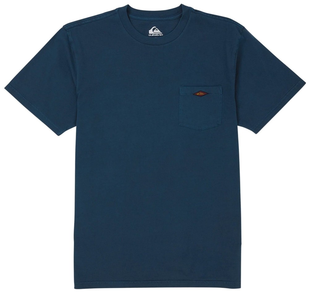 Quiksilver Men’s Saltwater Pigment-Dyed Short Sleeve Pocket Tee – Heavyweight T-