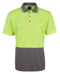 Jb’s wear Hi Vis Traditional Work Safety Polo with Quick drying fabric UPF 50+