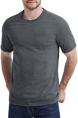 Men’s Pocket Shirts Short Sleeve Lightweight Cotton Summer Tops Performance Tee