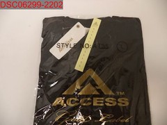 NWT – Access Gold Label Men’s Black Crewneck T-Shirt, Size L AT35