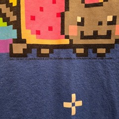 VINTAGE Nyan Cat Ripple Junction Shirt, Blue, Size Unisex Medium