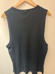 Abercrombie & Fitch Soft A&F Premium Ribbed Tank Top Black L Relaxed Fit