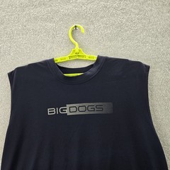 Big Dogs Men Tank Top XL Black Logo Sleeveless