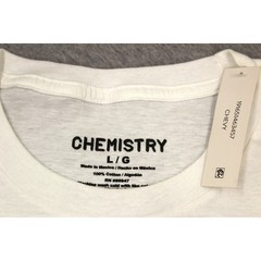 Chemistry T-Shirt Mens L White Chevy Corvette Classics Graphic Retro Cotton