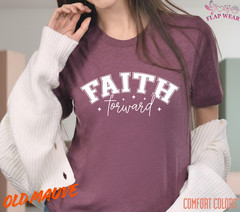Unisex Faith Forward T-Shirt, Men T shirt,Women T shirt Gift ReligionTop