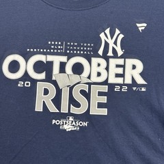 Men’s L/G New York Yankees Fanatics Navy 2022 Postseason Locker Room T-Shirt