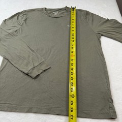 Hollister Long Sleeve Shirt Mens L Olive Green Good Cotton Logo 324R2713