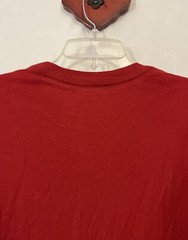 George Mens Medium (38/40) Red Long-Sleeved Cotton Crewneck Tshirt NWT! A5484