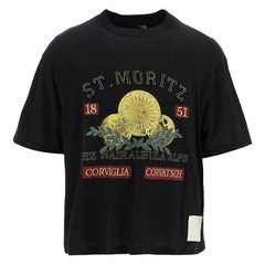 Bally 6302918 Men’s Black St. Moritz 100% Cotton T-Shirt MSRP $370