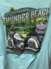 2023 Thunder Beach Panama City Beach FL 25th Anniversary T shirt Bike Rally
