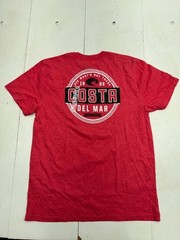 Costa Del Mar Red Back Graphic Print Short Sleeve T Shirt Mens Size Large