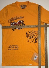 NWT Valabasas Vintage Tattoo Embelleshed Love Heart Inspire Tee Shirt Men’s S